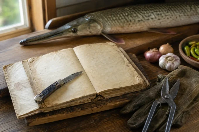 Editorial image for Practical Notes in Great-Grandfather’s Leather Folder, Recipe No. 13: Gar
