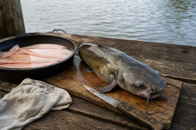 Great-Grandfather’s Leather Folder, Recipe No. 16: Catfish
