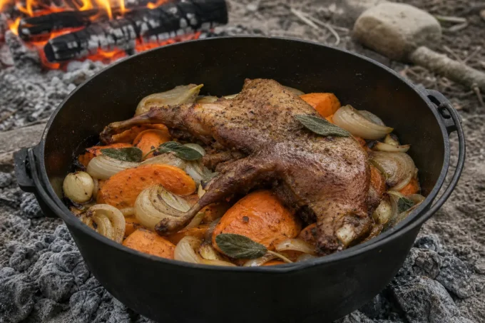 Editorial image for Recipe No. 3: Roast Possum With Sweet Potatoes in Great-Grandfather’s Leather Folder, Recipe No. 3: Possum and Sweet Potatoes