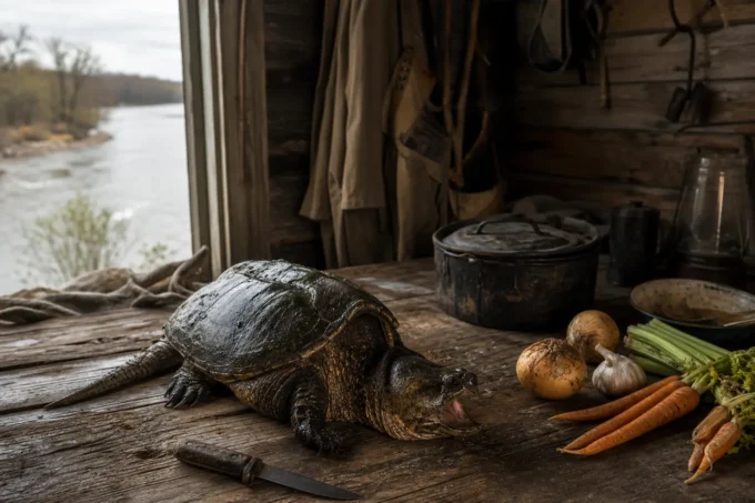 Great-Grandfather’s Leather Folder, Recipe No. 4: Snapping Turtle Soup