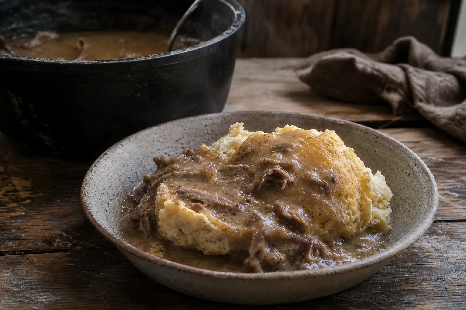 Great-Grandfather’s Leather Folder, Recipe No. 8: Woodchuck Gravy over Biscuit
