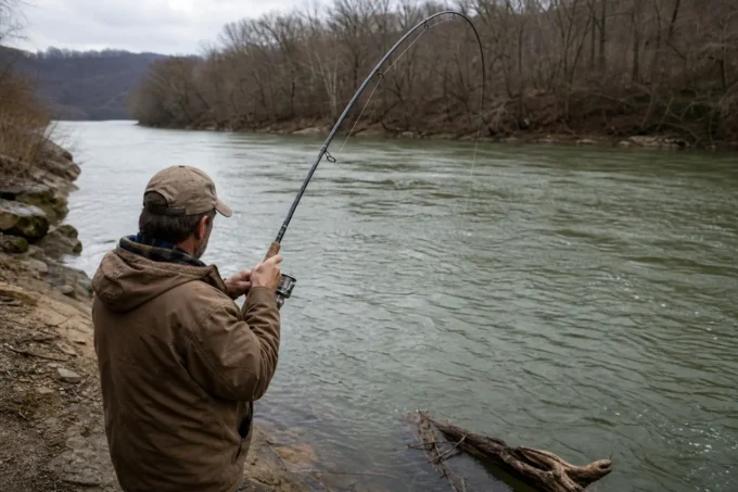 Editorial image for The Hit in Hooking the Biggest Catfish of Your Life and Losing It at the Bank. Here Is What Went Wrong.