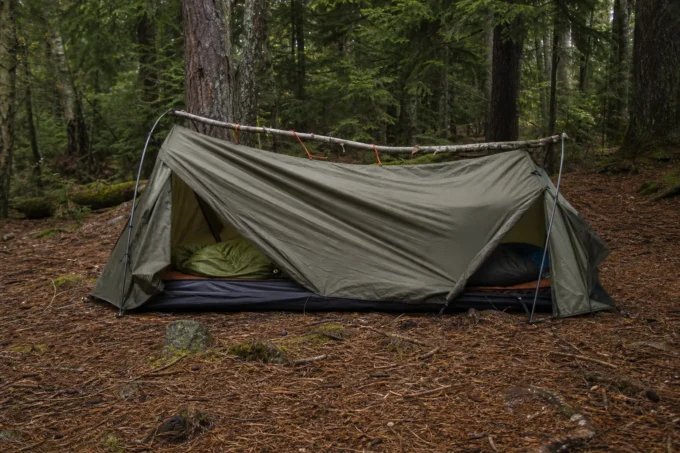 Editorial image for The Tent Pole I Didn't Pack in I Flew Into the Adirondacks With a Cast Iron Skillet and Forgot the Tent Pole