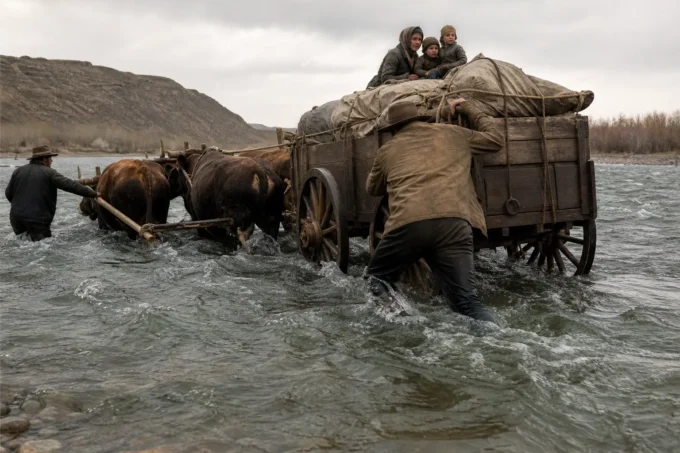 Editorial image for Lash It High, Keep It Dry in The River Is a Mile Wide and a Foot Deep. Now Get the Wagon Across Without Letting It Drink.