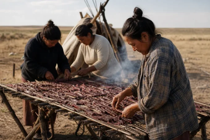 Editorial image for The Women With the Sharp Knives in You Fire Into a Thousand Buffalo and Take Only the Tongue. Now Cut Out the Meat and Move On.