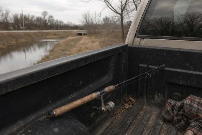 Editorial image for The Man Who Is Always Ready in I Kept a Fishing Rod in My Truck for Three Years and Let It Bake into Uselessness