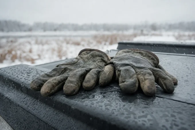Editorial image for The Lie on the Label in I Trusted an Eleven Dollar Pair of Gloves to Keep My Hands Warm, and I Watched My Deer Walk Away