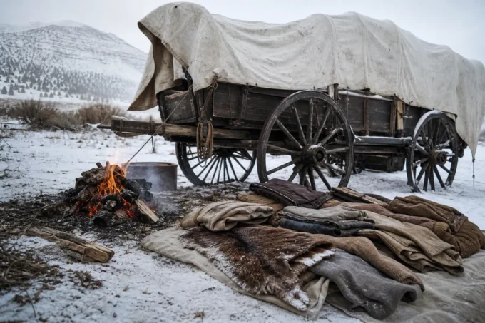Editorial image for Step One: Get the Fire Right, Then Stop Losing Heat in The Snow Is Up to the Axle and the Fire Is Eating Your Last Buffalo Chips. Now Keep Four People Alive Through a Ten-Degree Night.