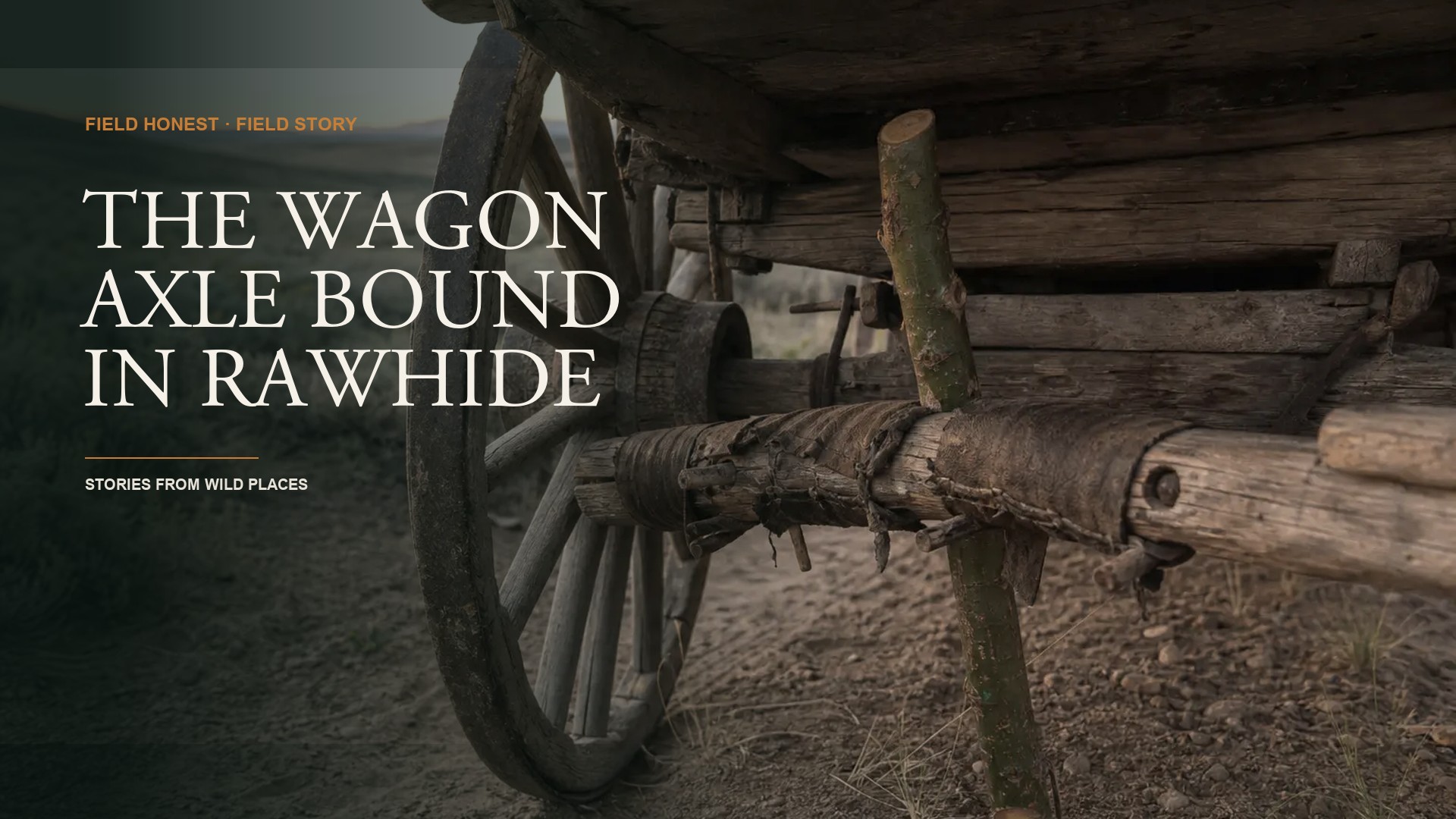 The Axle Is Singing, the Nearest Blacksmith Is Two Hundred Miles Behind You. Now Fix It With a Green Pole and Wet Rawhide.