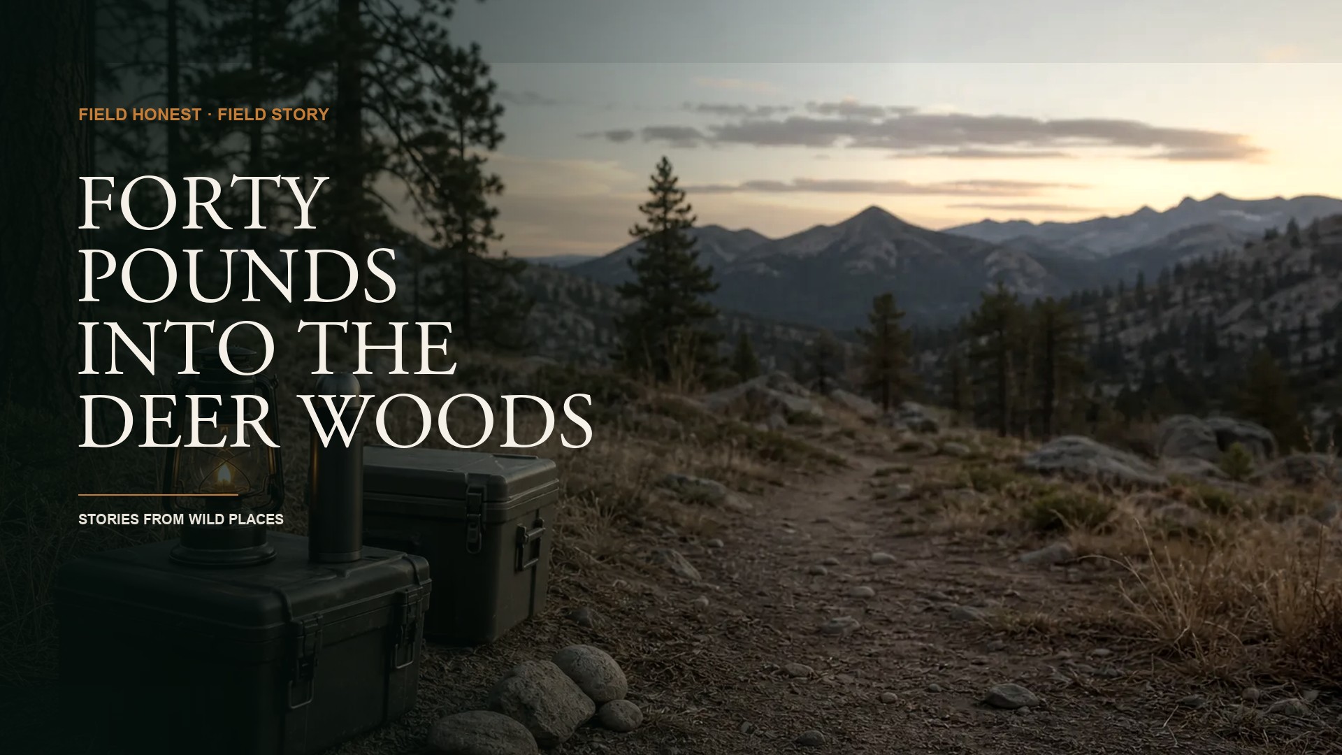 I Was the Idiot Who Carried 40 Pounds of Gear for a 3-Hour Deer Hunt episode artwork